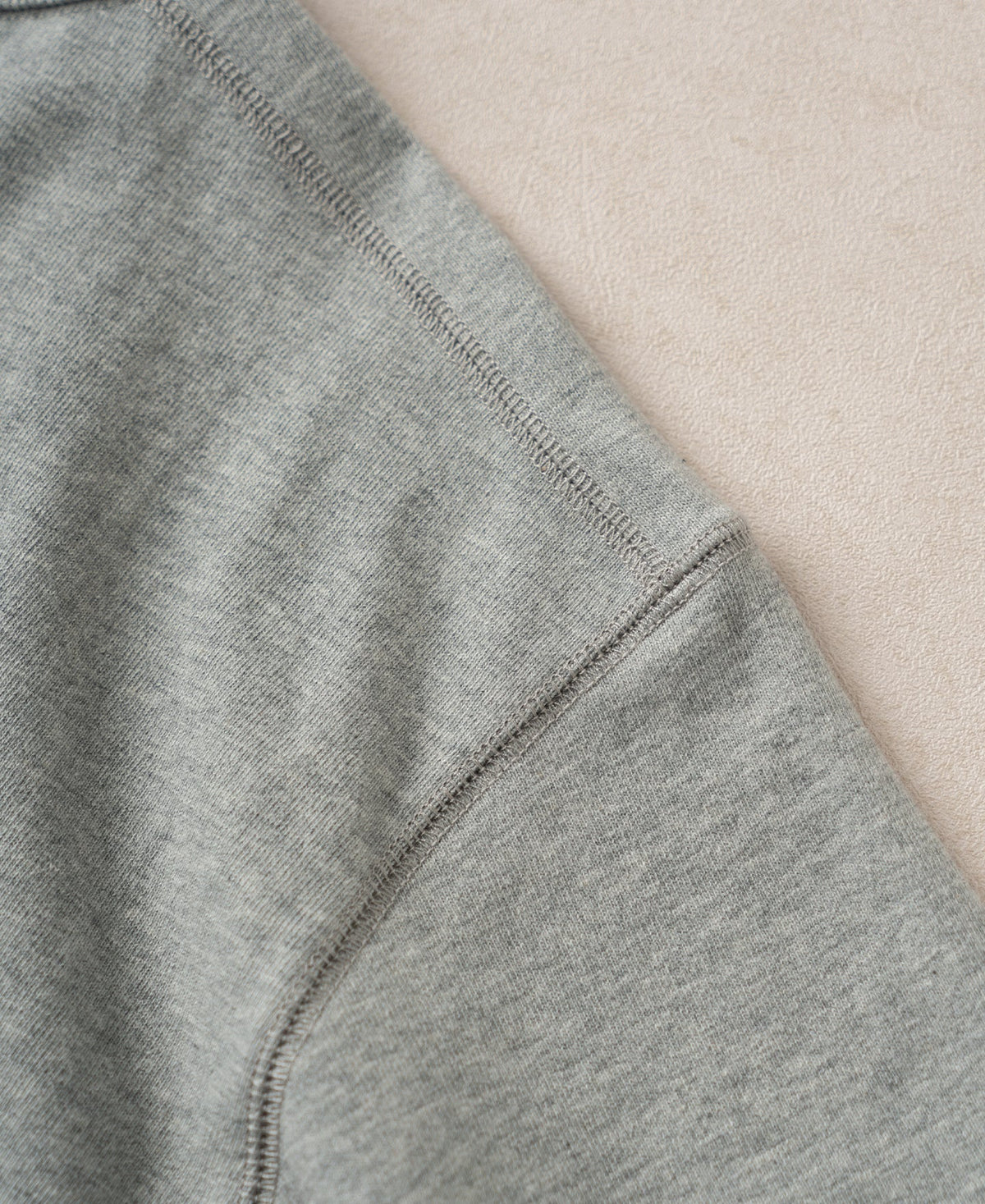 Heavyweight Cotton Tubular Short-Sleeve Henley Shirt