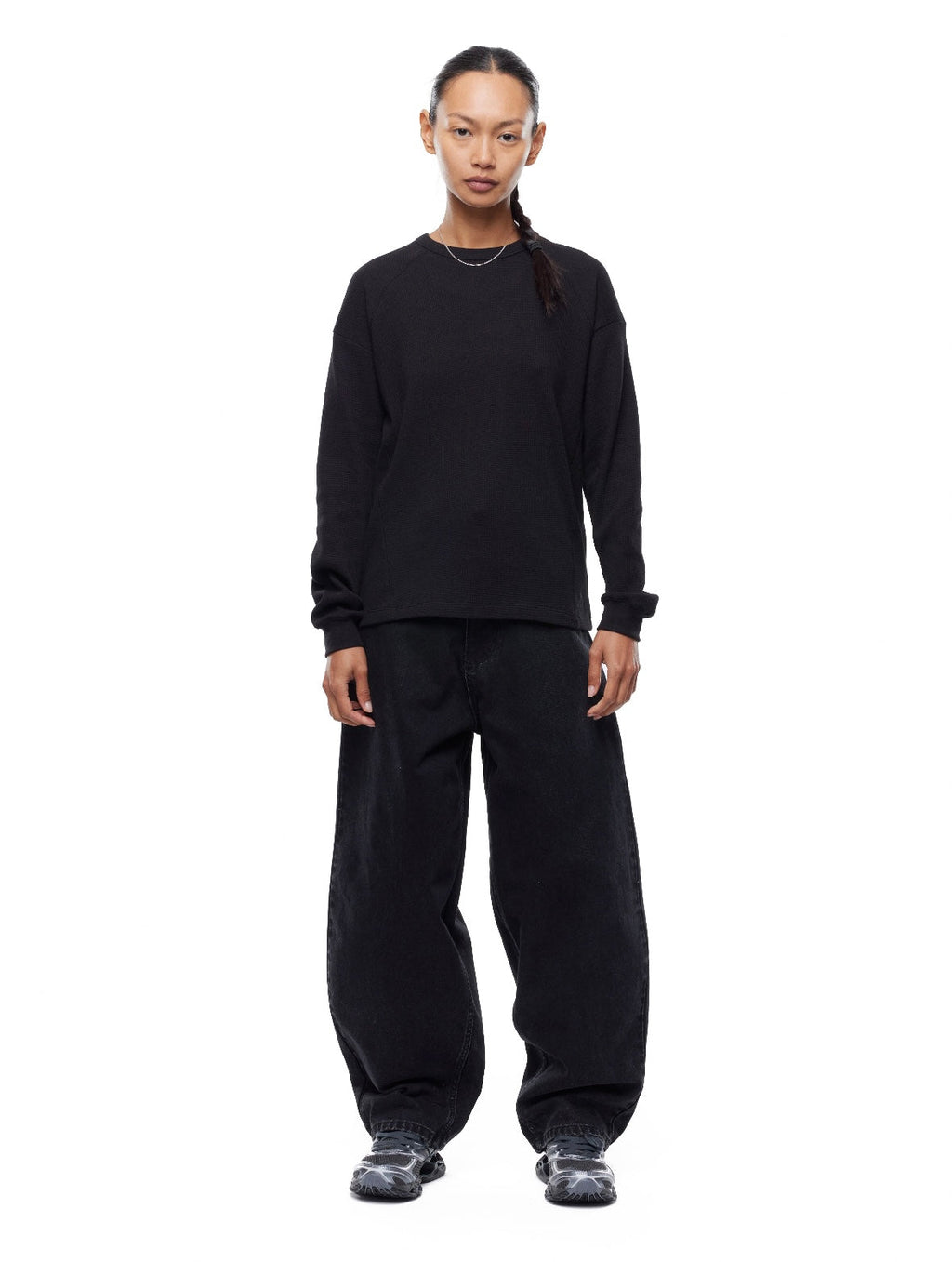 GA SIGNATURE DENIM JEANS - BLACK
