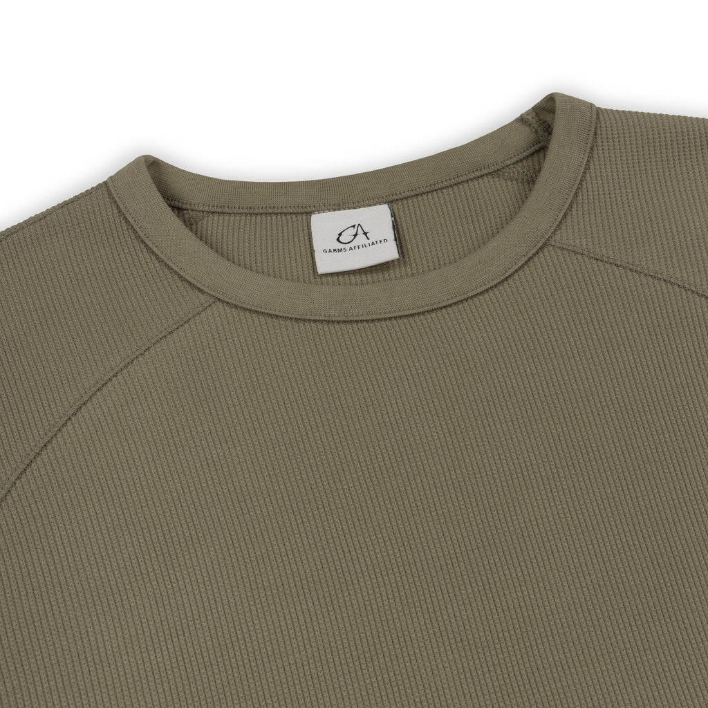 GA WAFFLE LONG-SLEEVE - SAGE GREEN