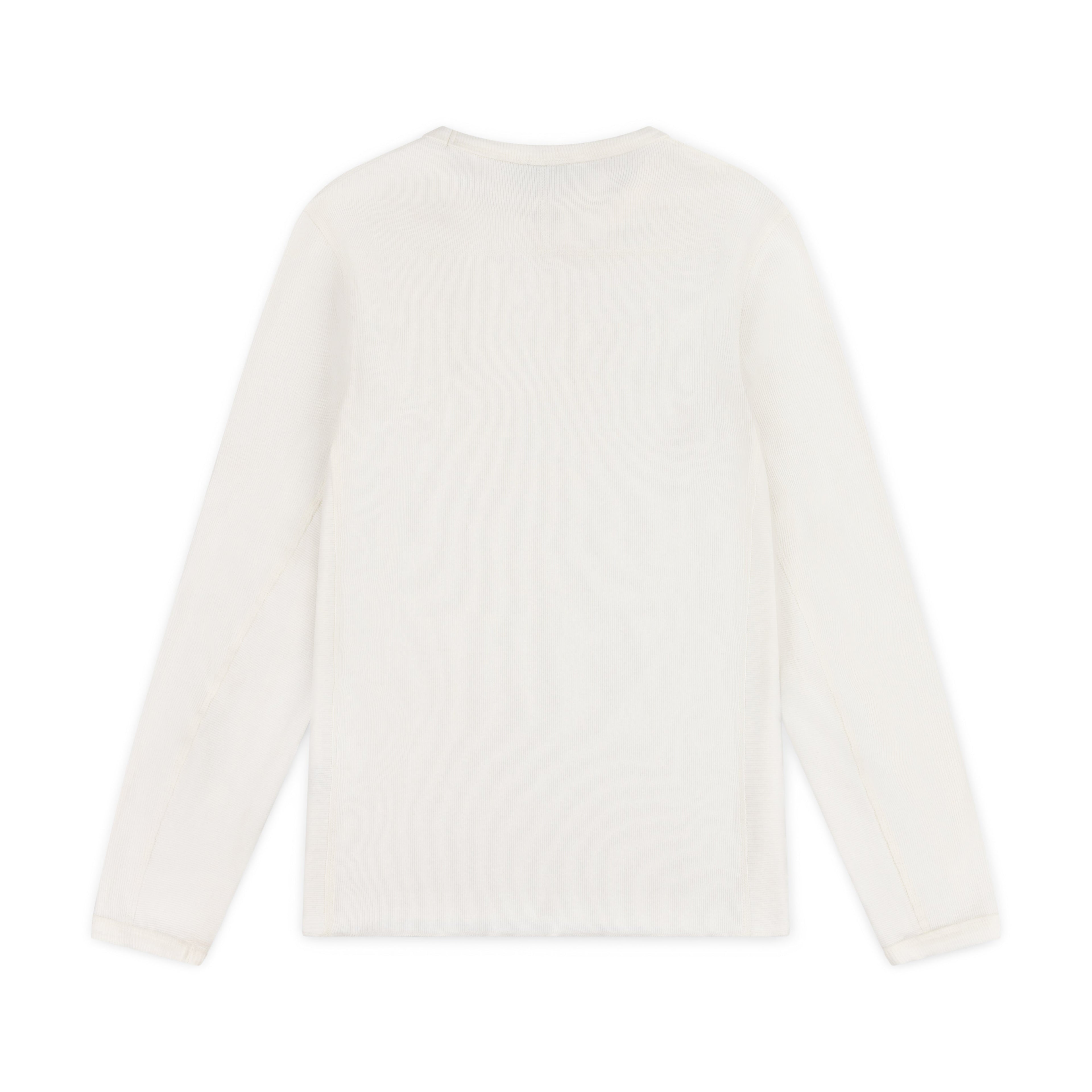 SIGNATURE RIBBED LONGSLEEVE - WHITE
