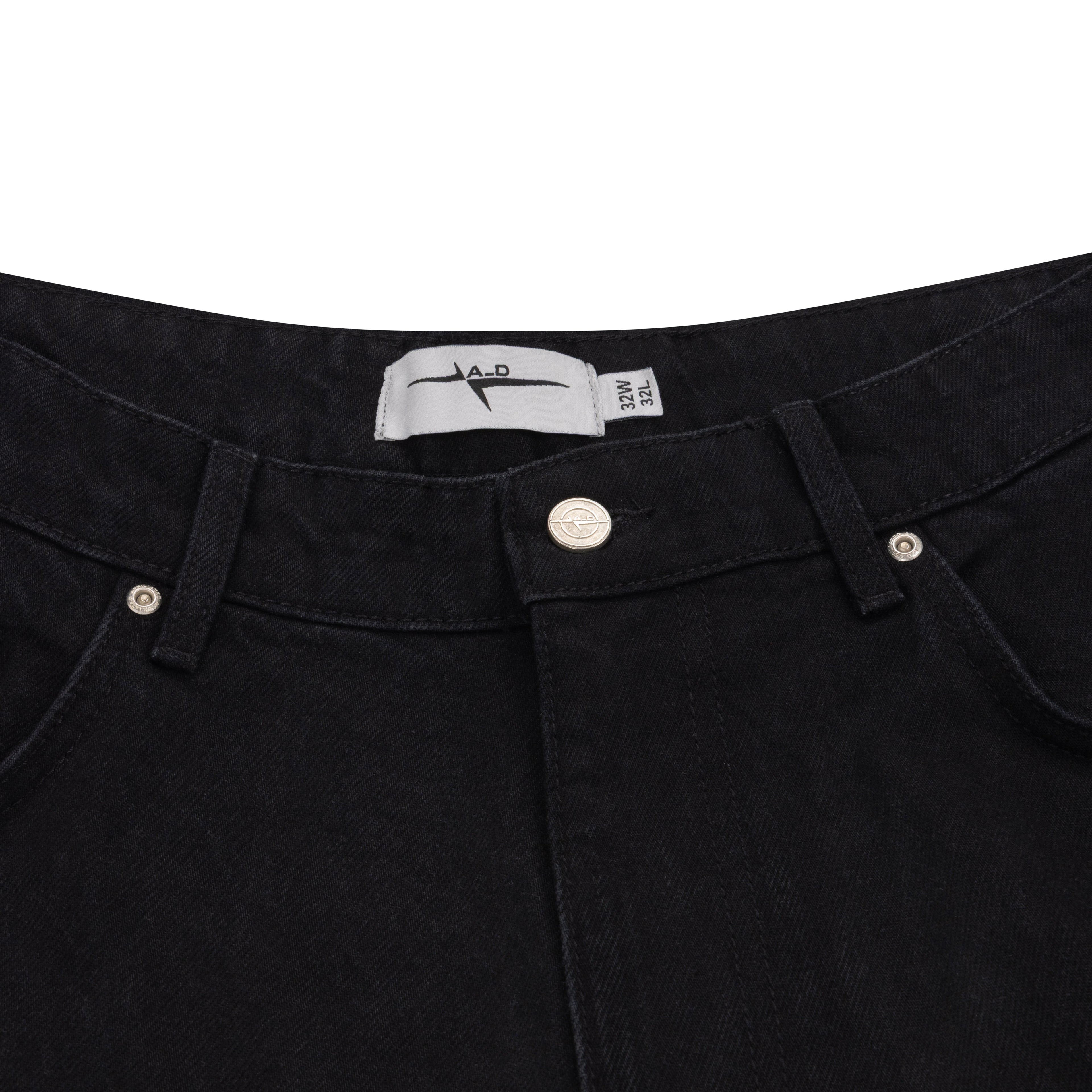 BAGGY DENIM JEANS - TRUE BLACK