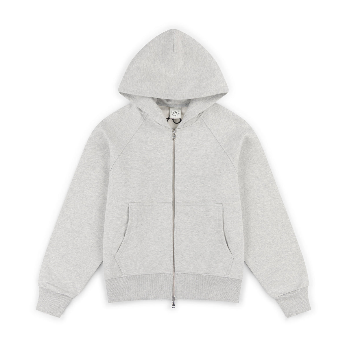 GA SIGNATURE ZIP-UP HOODIE - GREY