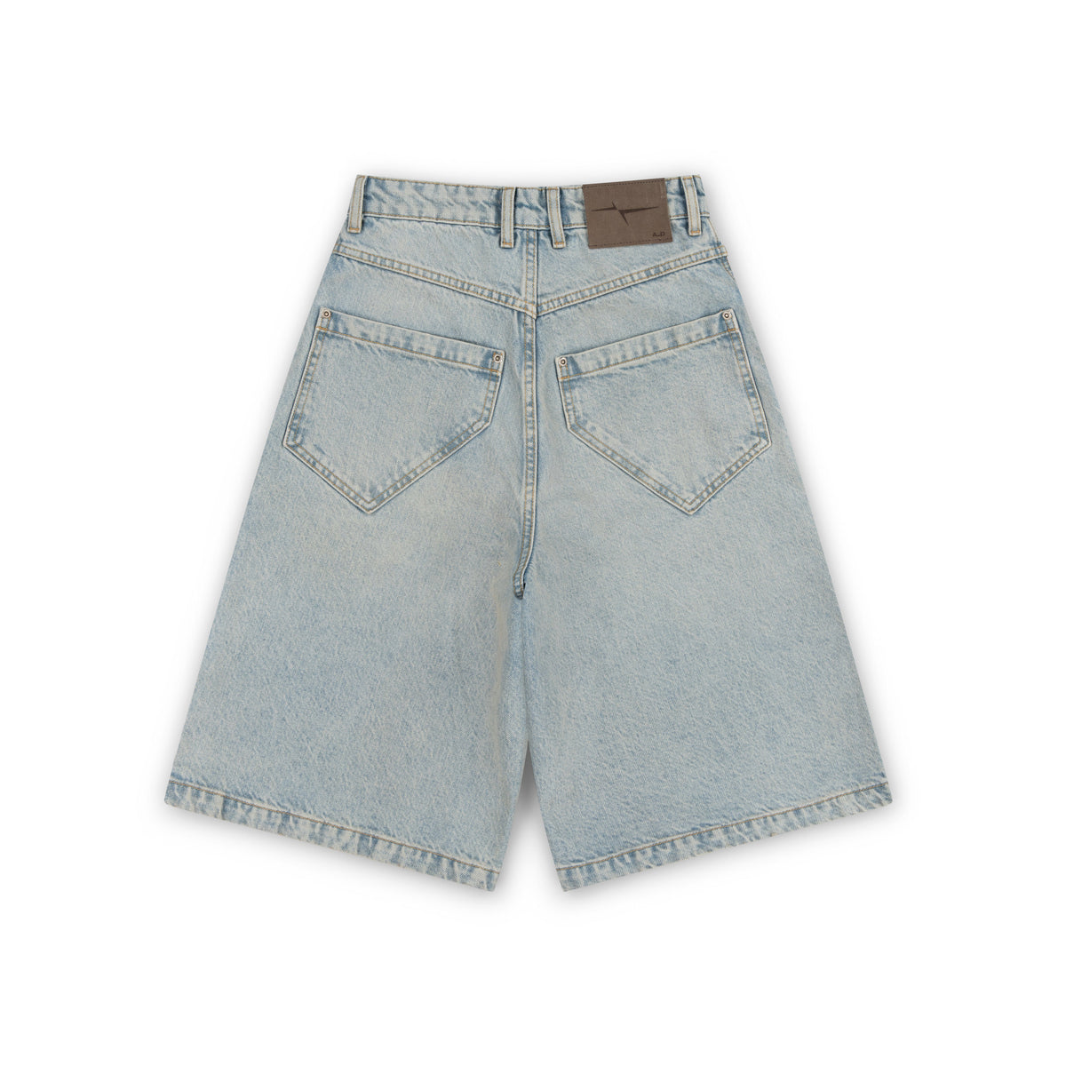 BAGGY DENIM SHORTS - SUN BLEACHED BLUE