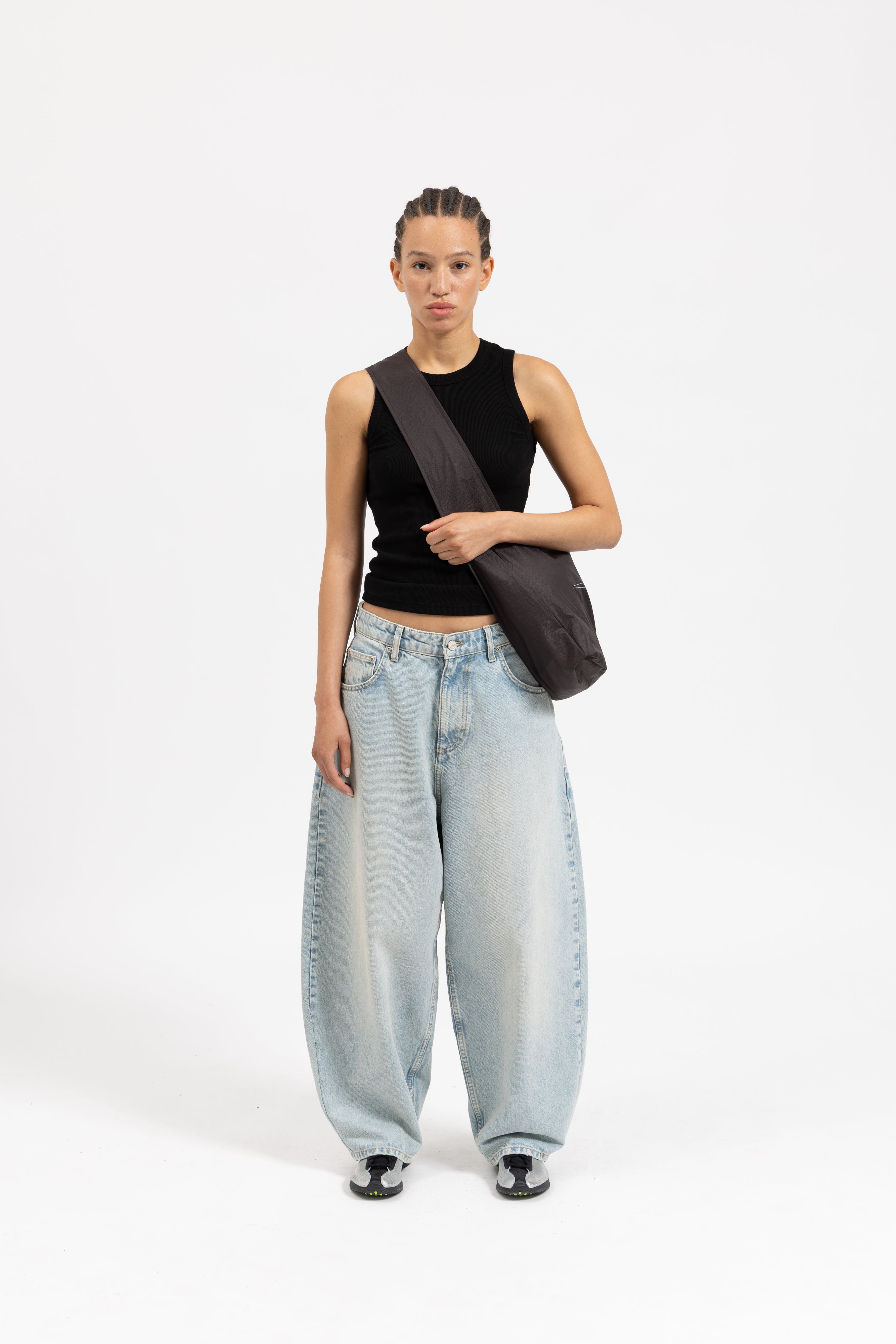BAGGY DENIM JEANS - SUN BLEACHED BLUE