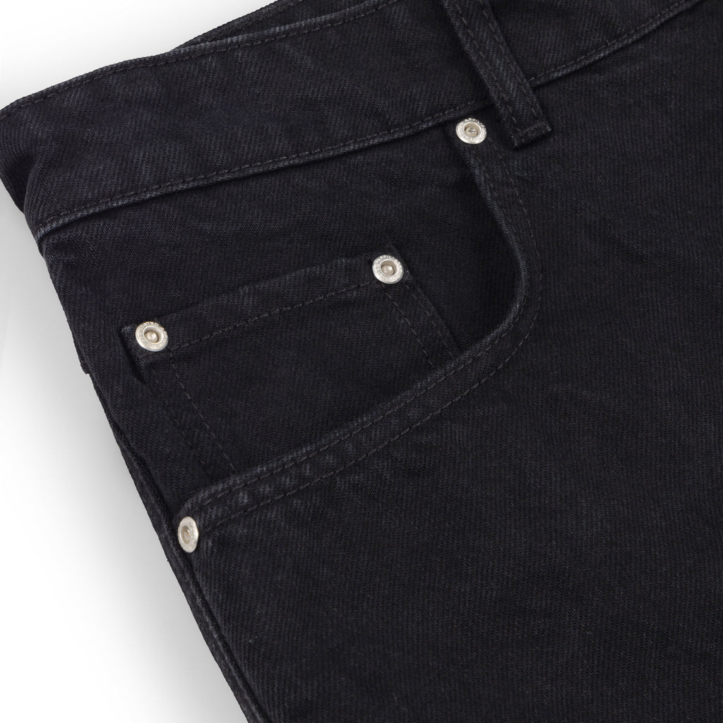 BAGGY DENIM SHORTS - TRUE BLACK