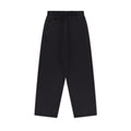 SIGNATURE UNCUFFED JOGGERS - BLACK