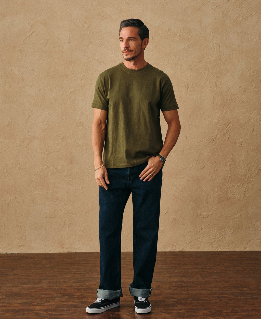Regular Fit Heavyweight Tubular Jersey T-Shirt