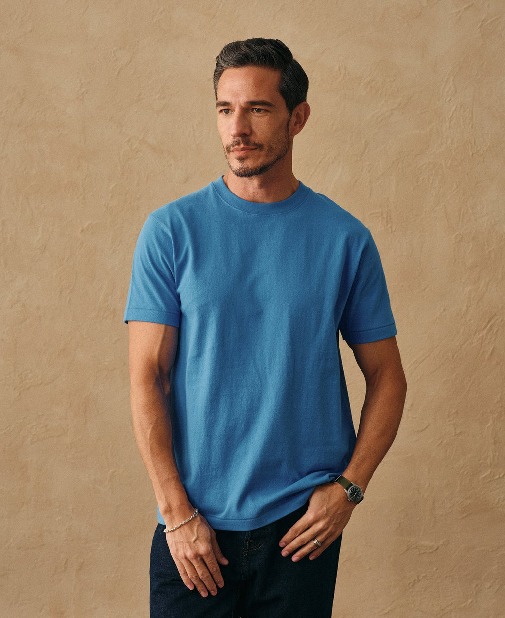 Regular Fit Heavyweight Tubular Jersey T-Shirt