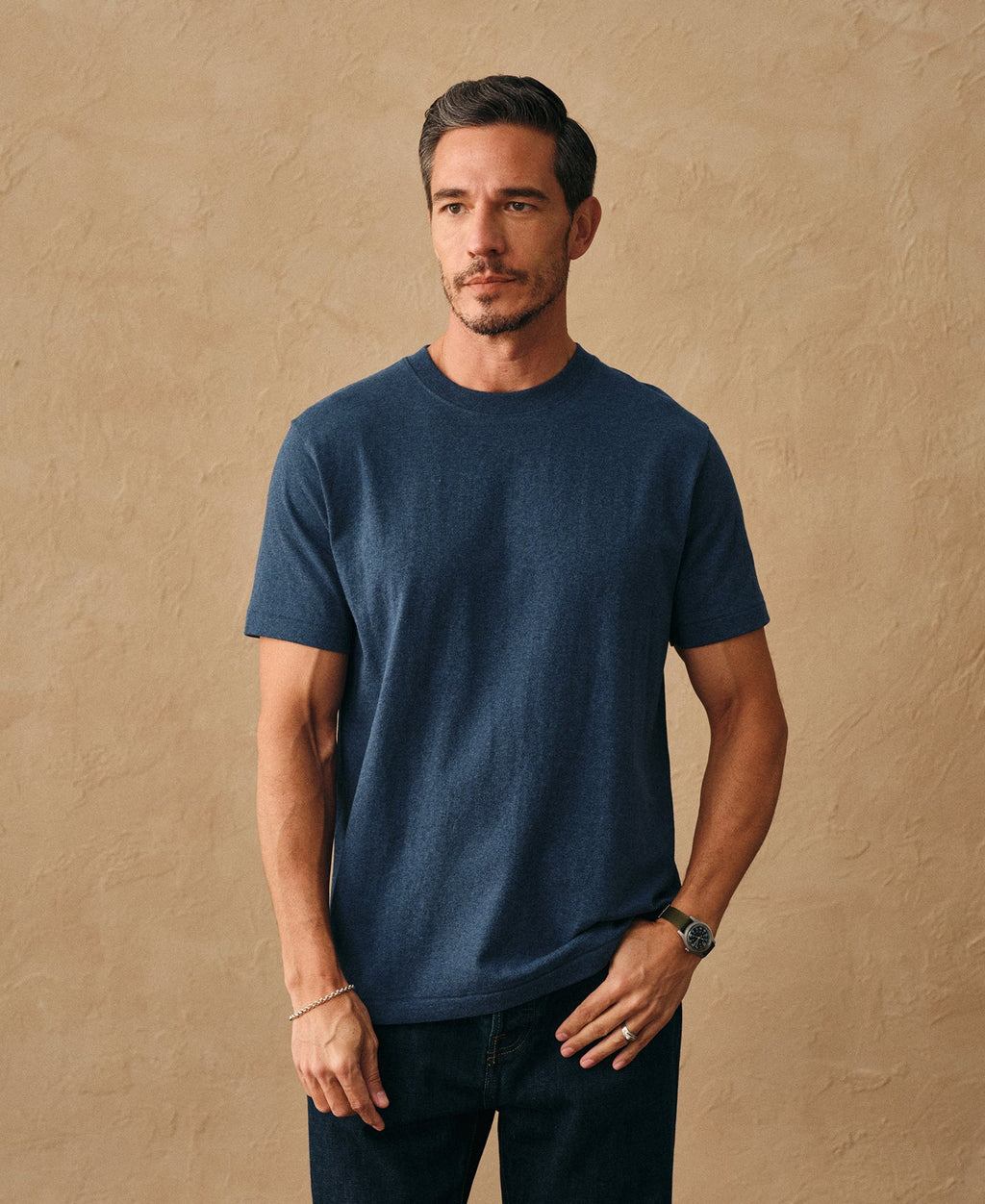 Regular Fit Heavyweight Tubular Jersey T-Shirt